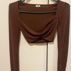 **SOLD** GARAGE Cropped Long Sleeve Top